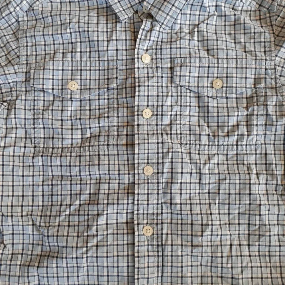 Oshkosh Boys Shirt Button Down Blue Long Sleeve Size 7